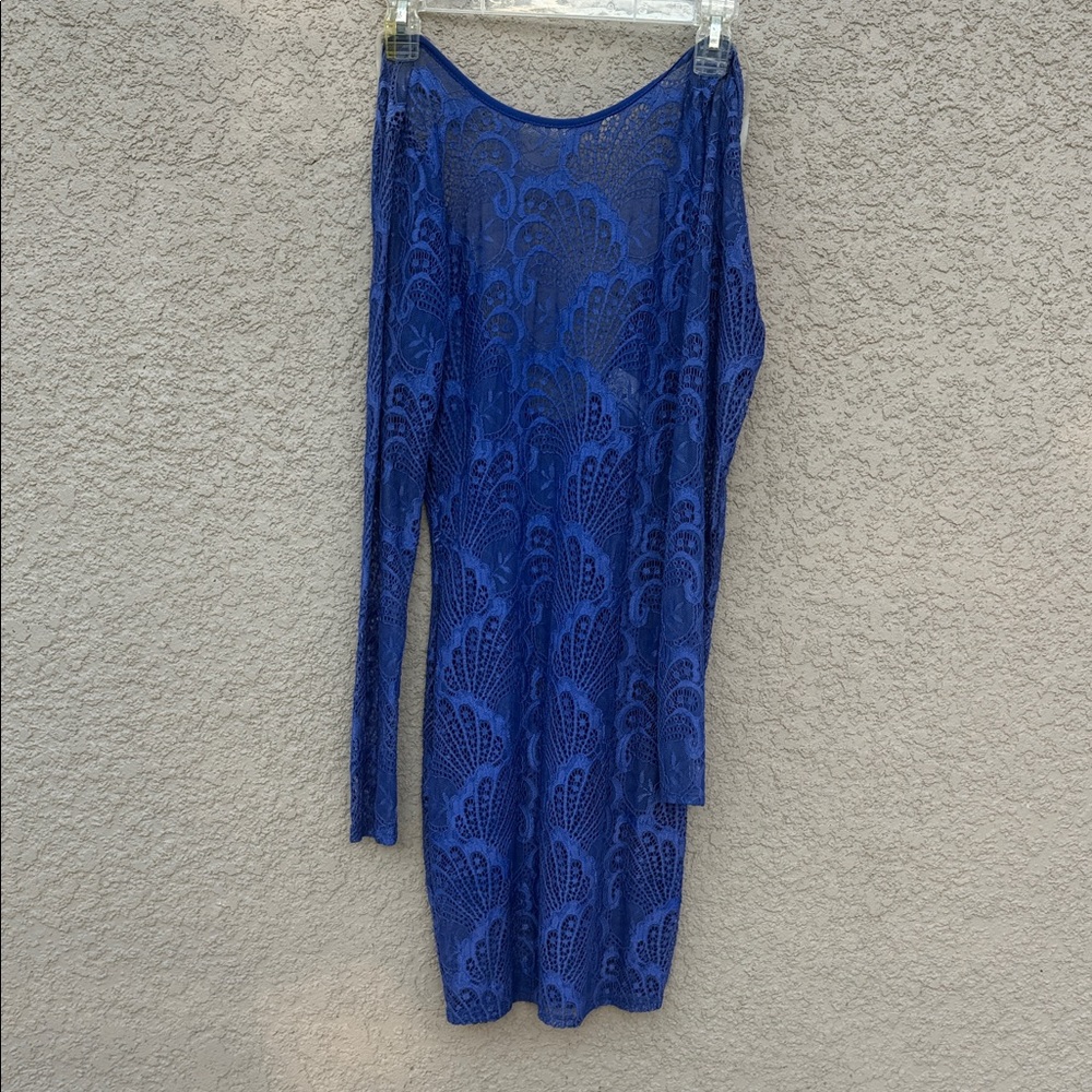 Topia Blue Lace Mini Dress